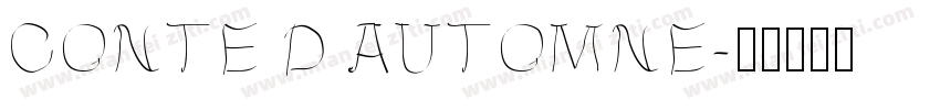 CONTE D AUTOMNE字体转换